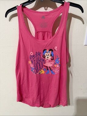 Disney Hot Pink Flower and Garden Festival Minnie Mouse Floral Tank